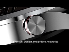 ساعة ذكية رجال الأعمال مع BT استدعاء Rtl8763ew سيليكون سبائك الزنك الأسود