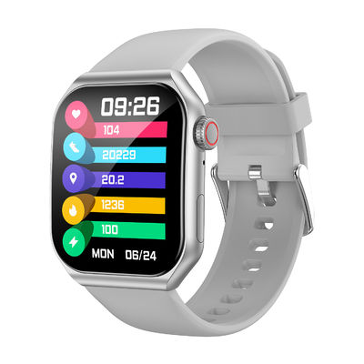 Linwear AMOLED BT استدعاء ساعة ذكية مقبض دوار زر الألومنيوم